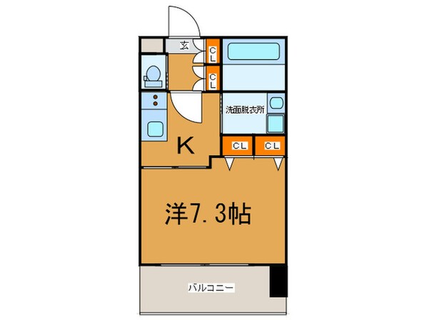 プレジオ南堀江の物件間取画像